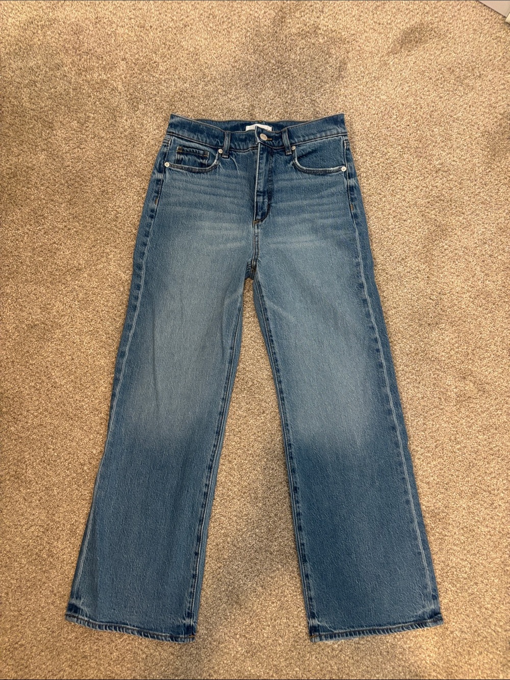 LOFT Medium Blue Wide-Leg Jeans